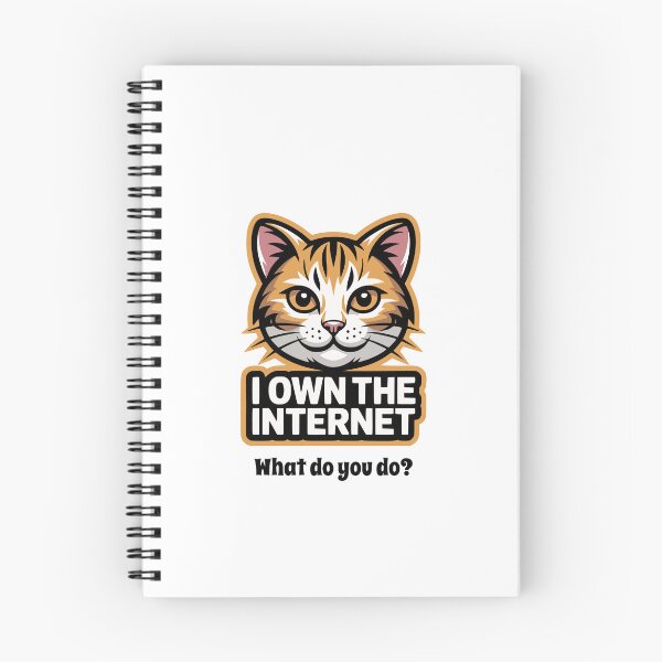 Item preview, Cat Owns the Internet - What do You Do? designed and sold by AntiqueImages.