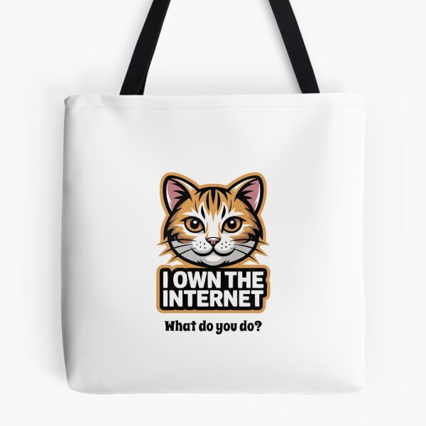 Item preview, Cat Owns the Internet - What do You Do? designed and sold by AntiqueImages.