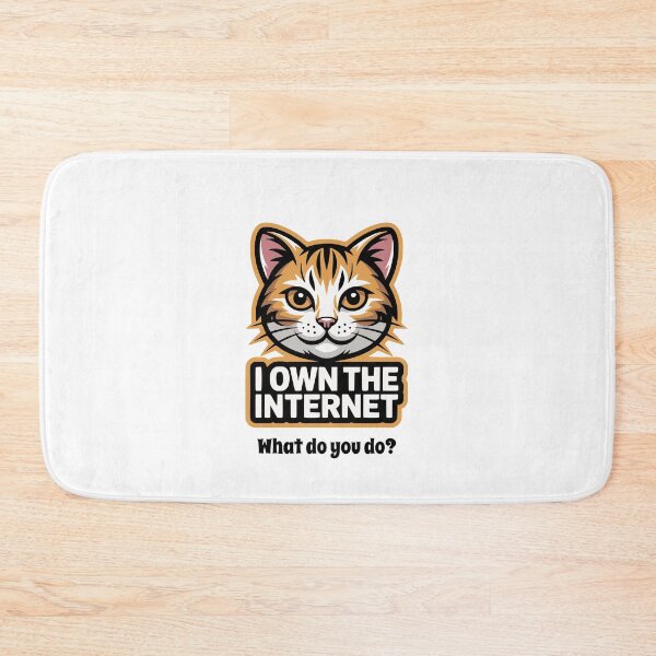 Item preview, Cat Owns the Internet - What do You Do? designed and sold by AntiqueImages.