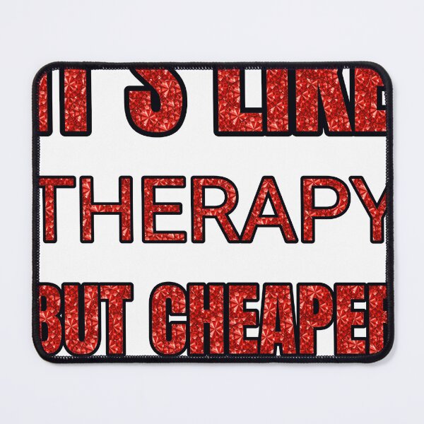 Item preview, Photography It'S Like Therapy But Cheaper And Better Red Rhinestone designed and sold by TheIconSmith.