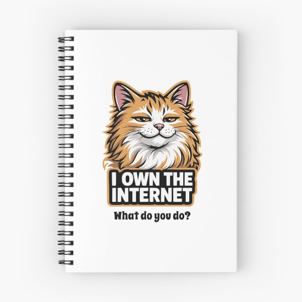 Item preview, Smug Cat I Own The Internet Meme Feline Owner designed and sold by AntiqueImages.