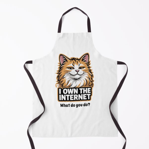 Item preview, Smug Cat I Own The Internet Meme Feline Owner designed and sold by AntiqueImages.