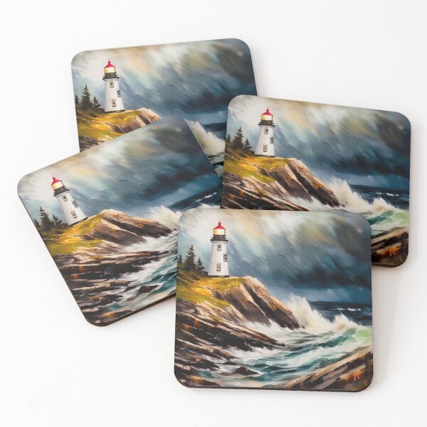 Item preview, Stormy coastline designed and sold by Island Art Studios.