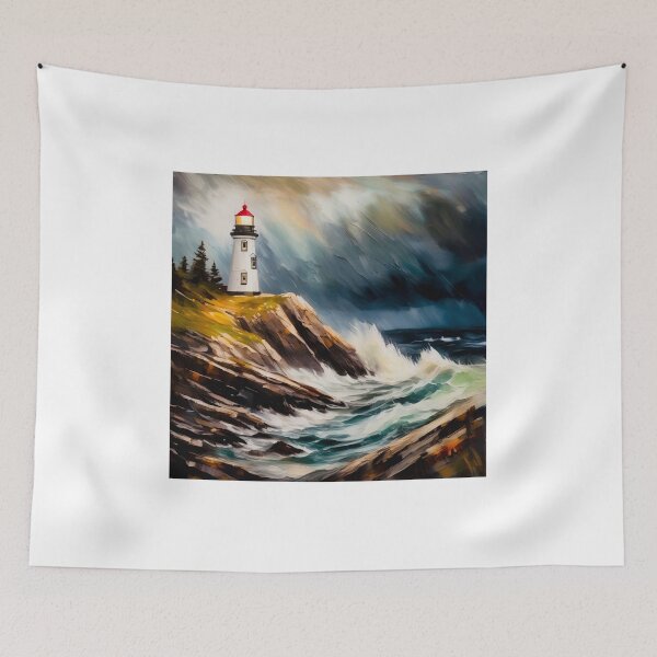 Item preview, Stormy coastline designed and sold by Island Art Studios.