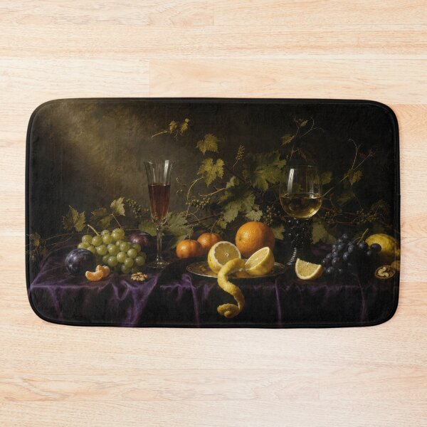 Item preview, Bodegón con 2 vasos y frutas designed and sold by andreisky.