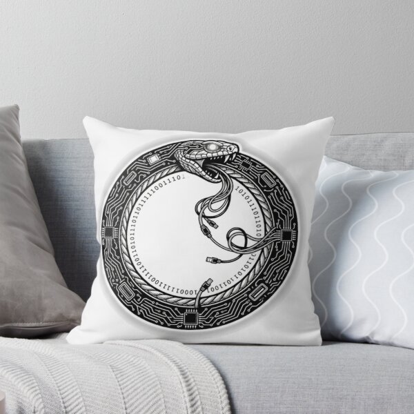 Item preview, Binary Ouroboros – The Eternal Data Loop designed and sold by CalmFrameArt.