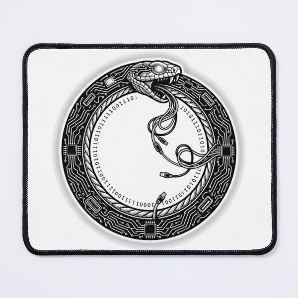 Item preview, Binary Ouroboros – The Eternal Data Loop designed and sold by CalmFrameArt.