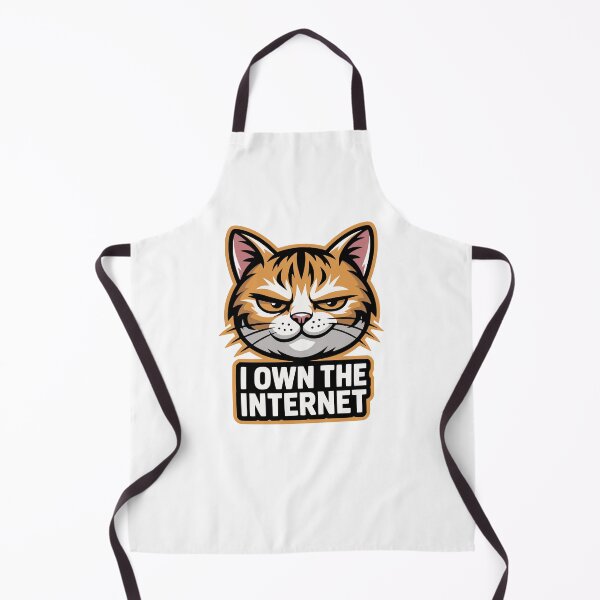Item preview, I Own The Internet Smug Cat Meme Feline designed and sold by AntiqueImages.