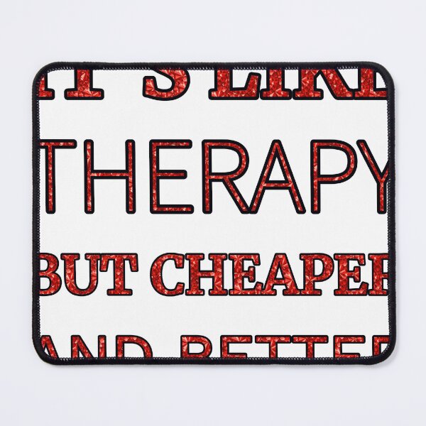 Item preview, Flower Pressing It'S Like Therapy But Cheaper And Better Red Rhinestone designed and sold by TheIconSmith.