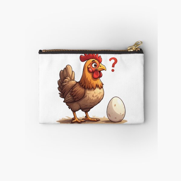 Item preview, Confused Chicken and Egg Cartoon Illustration designed and sold by Karolina’s Cozy Creations.