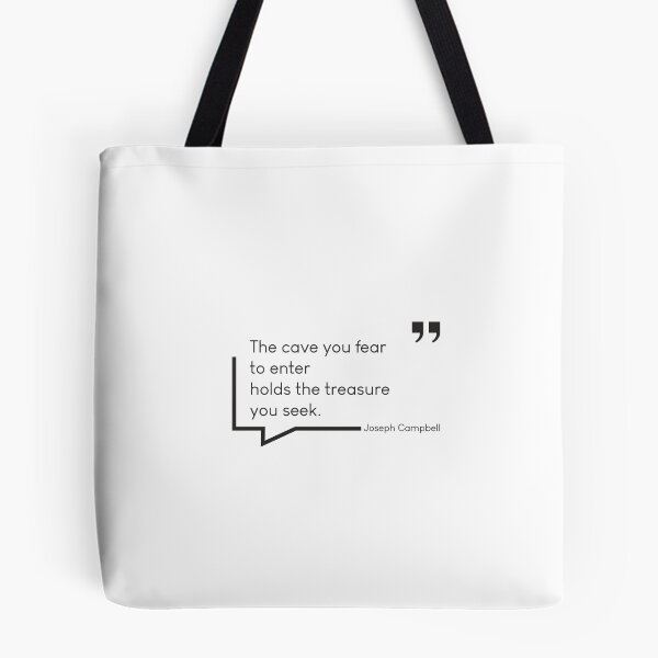 Item preview, The Cave You Fear to Enter Holds the Treasure You Seek - Joseph Campbell Quote Courage Growth Tee designed and sold by Lumawear .