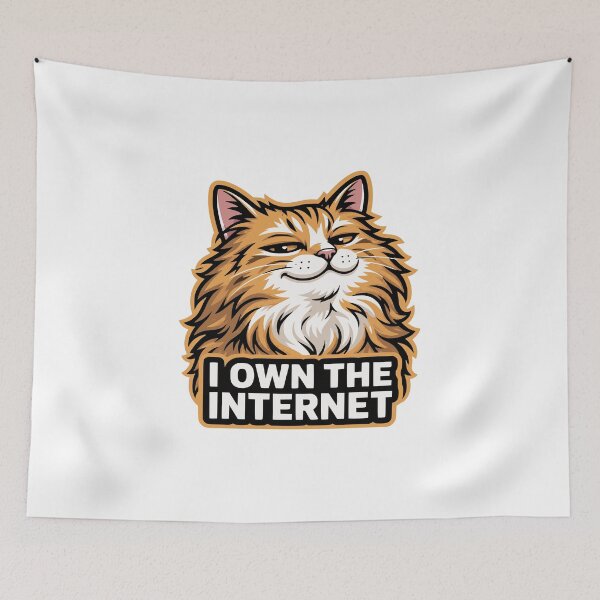 Item preview, Sarcastic Cat Owns Internet Funny Feline designed and sold by AntiqueImages.