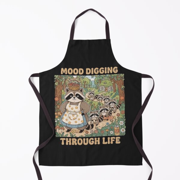 Item preview, Funny Raccoon Mom Shirt – Mood Digging Through Life, Chaotic Trash Panda Family Meme Tee designed and sold by ZyxDes.