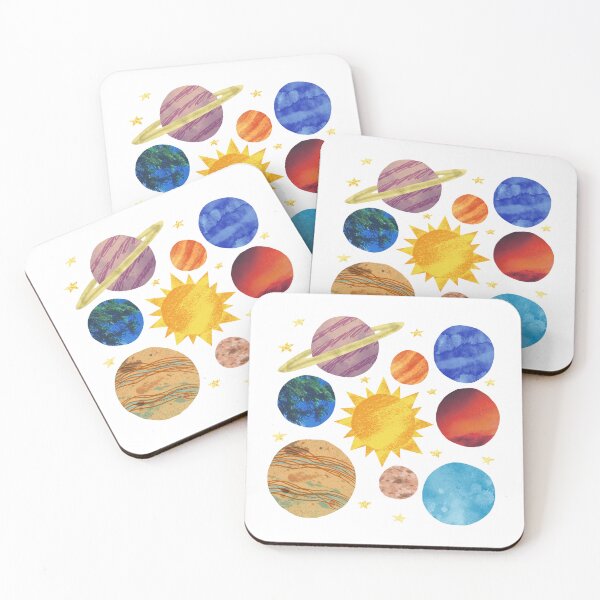 Item preview, Cute Solar System Planets and Sun Galaxy Map designed and sold by Ciuszkoland.