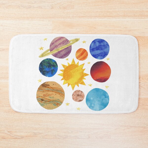 Item preview, Cute Solar System Planets and Sun Galaxy Map designed and sold by Ciuszkoland.