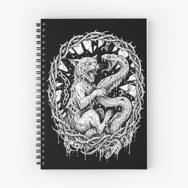 Item preview, Cat vs Snake | Horror Gothic Fight Animal designed and sold by ianths.