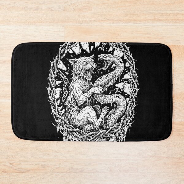 Item preview, Cat vs Snake | Horror Gothic Fight Animal designed and sold by ianths.
