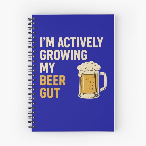 Item preview, Actively Growing My Beer Gut Funny Retro Alcohol Design designed and sold by Supergrafix07.