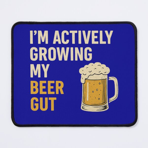 Item preview, Actively Growing My Beer Gut Funny Retro Alcohol Design designed and sold by Supergrafix07.
