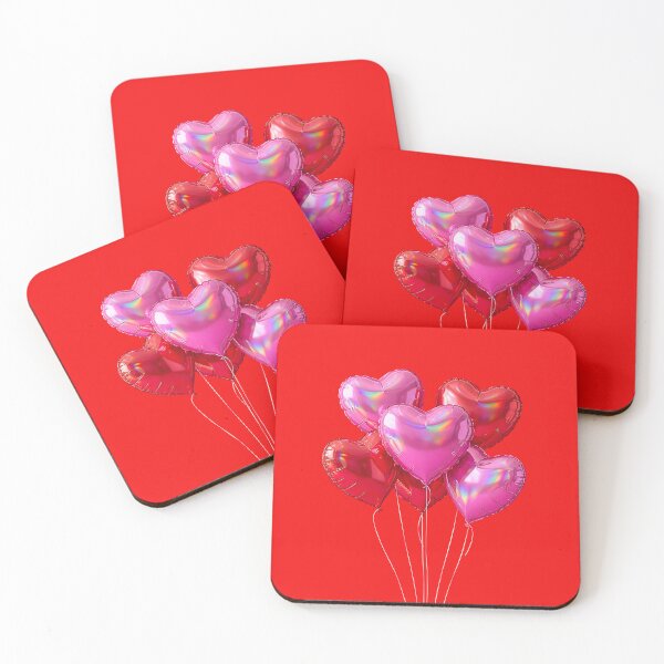 Item preview, Floating Love Balloons – Romantic 3D Hearts designed and sold by RH Design Lab.