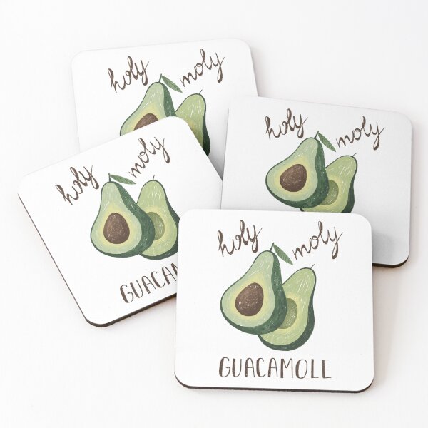 Item preview, Funny Avocado Pun Gift Idea Holy Moly Guacamole Cute Food Humor Design designed and sold by Lazarteva illustrations.
