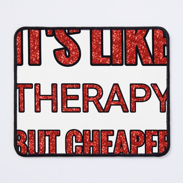 Item preview, Origami It'S Like Therapy But Cheaper And Better Red Rhinestone designed and sold by TheIconSmith.