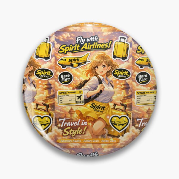 Item preview, Anime Girl Traveling in Style | Spirit Airlines Cute Sticker | Kawaii Suitcase Girl | Anime Travel Art Sticker designed and sold by Yasmine Mohammed.