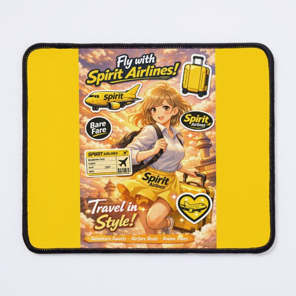 Item preview, Anime Girl Traveling in Style | Spirit Airlines Cute Sticker | Kawaii Suitcase Girl | Anime Travel Art Sticker designed and sold by Yasmine Mohammed.