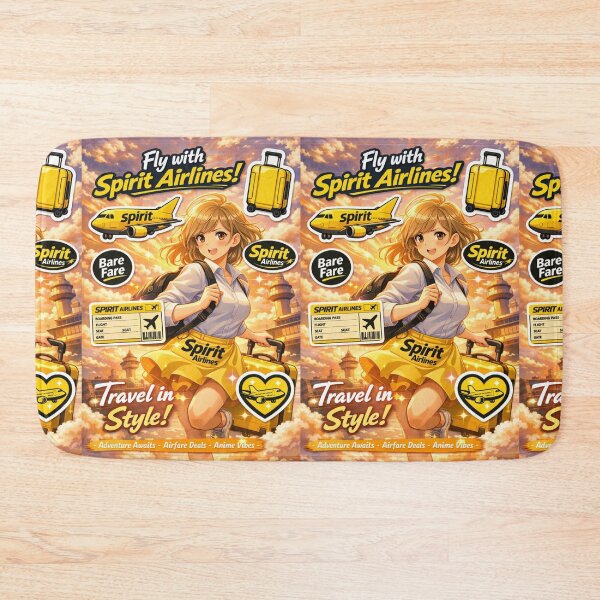 Item preview, Anime Girl Traveling in Style | Spirit Airlines Cute Sticker | Kawaii Suitcase Girl | Anime Travel Art Sticker designed and sold by Yasmine Mohammed.