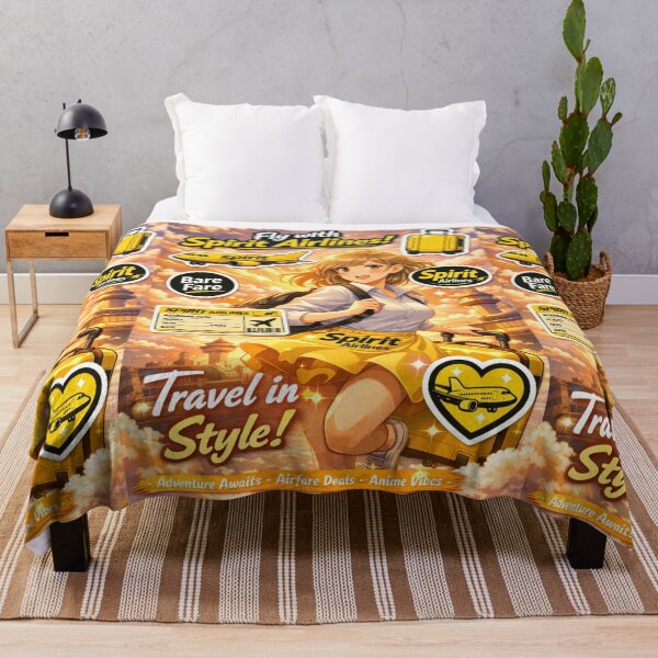 Item preview, Anime Girl Traveling in Style | Spirit Airlines Cute Sticker | Kawaii Suitcase Girl | Anime Travel Art Sticker designed and sold by Yasmine Mohammed.