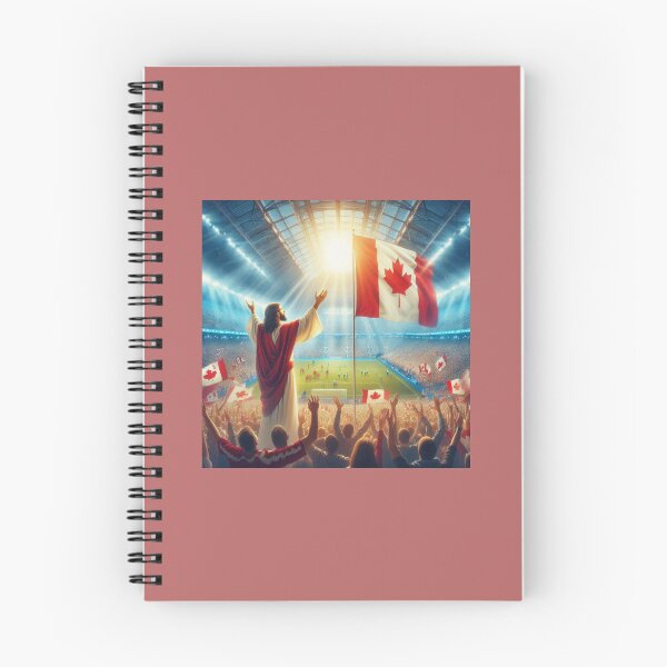 Item preview, Jesus Holding Canadian Flag Blessing Toronto Soccer Stadium Victorious  Main SEO Tag  Jesus  Additiona designed and sold by PaintMeWorld.