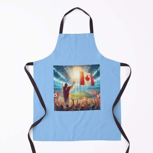 Item preview, Jesus Holding Canadian Flag Blessing Toronto Soccer Stadium Victorious  Main SEO Tag  Jesus  Additiona designed and sold by PaintMeWorld.