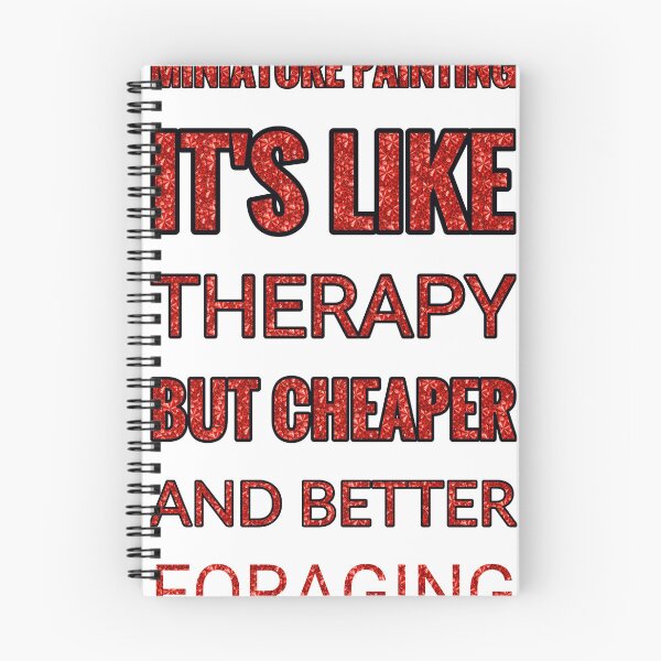 Item preview, Miniature Painting It'S Like Therapy But Cheaper And Better Red Rhinestone designed and sold by TheIconSmith.