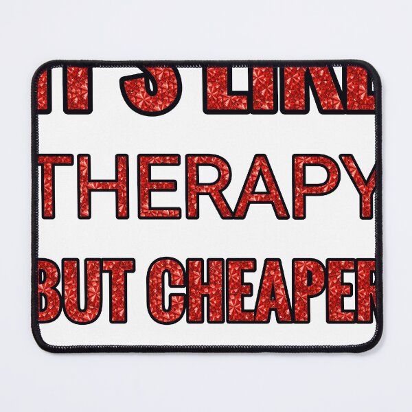 Item preview, Miniature Painting It'S Like Therapy But Cheaper And Better Red Rhinestone designed and sold by TheIconSmith.