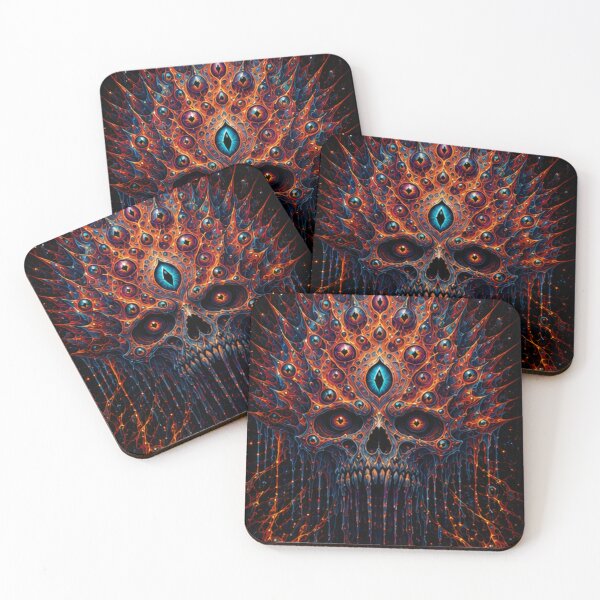 Item preview, trippy skull designed and sold by DesignerDrop.