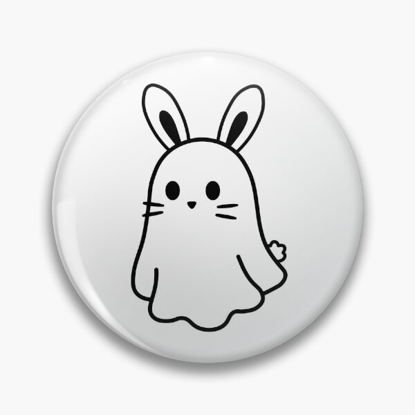 Item preview, Lumi the ghost dressed as a bunny rabbit designed and sold by Design-by-Steph.