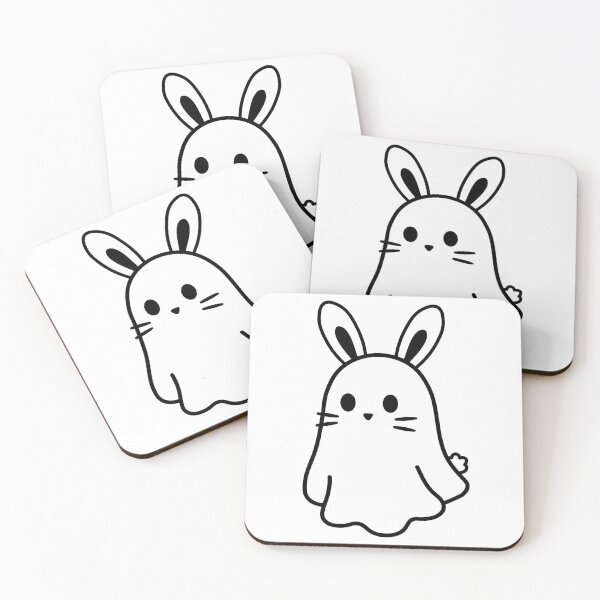 Item preview, Lumi the ghost dressed as a bunny rabbit designed and sold by Design-by-Steph.