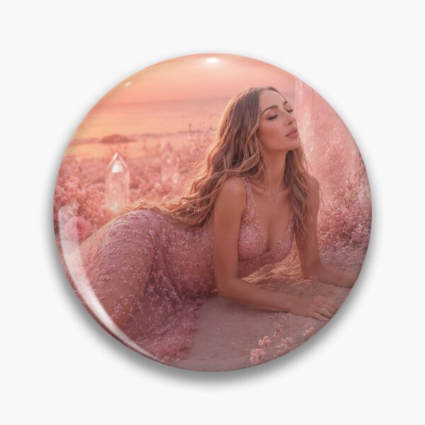 Item preview, Rose Quartz Goddess – Magical Crystal Wall Art designed and sold by butterfLydii.