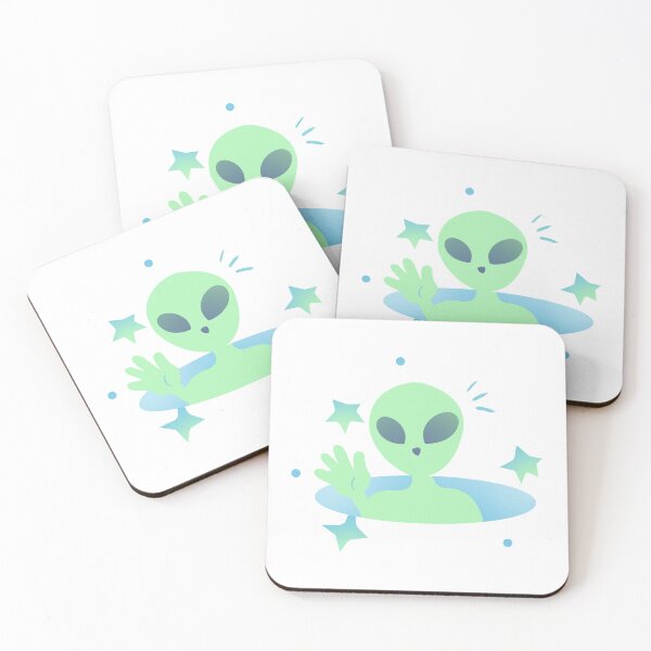 Item preview, Copy of Copy of Classic Green Alien Head Spaceship Mascot Illustration designed and sold by Ciuszkoland.