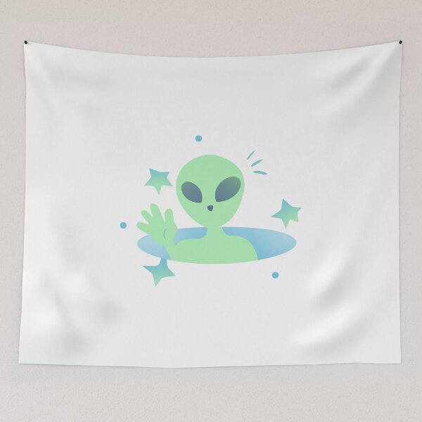 Item preview, Copy of Copy of Classic Green Alien Head Spaceship Mascot Illustration designed and sold by Ciuszkoland.