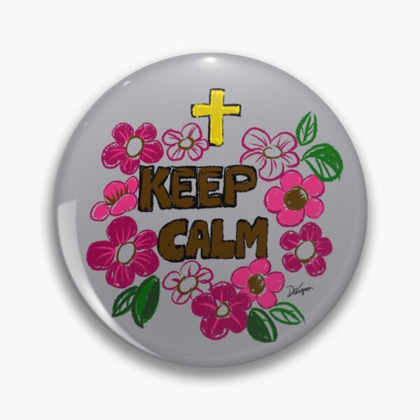 Artikelvorschau, Keep Calm with Jesus handpainted digital drawing entworfen und verkauft von Audrey Faith Art.