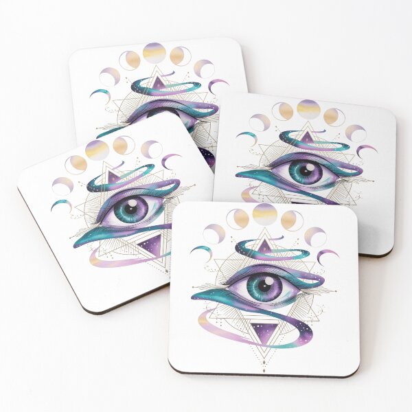 Item preview, Moon Sigil Mystic Eye Illustration designed and sold by Anantha's Studio.