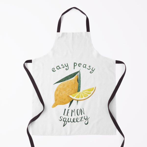 Item preview, Funny Lemon Pun Gift Idea Easy Peasy Lemon Squeezy Cute Kitchen Humor designed and sold by Lazarteva illustrations.