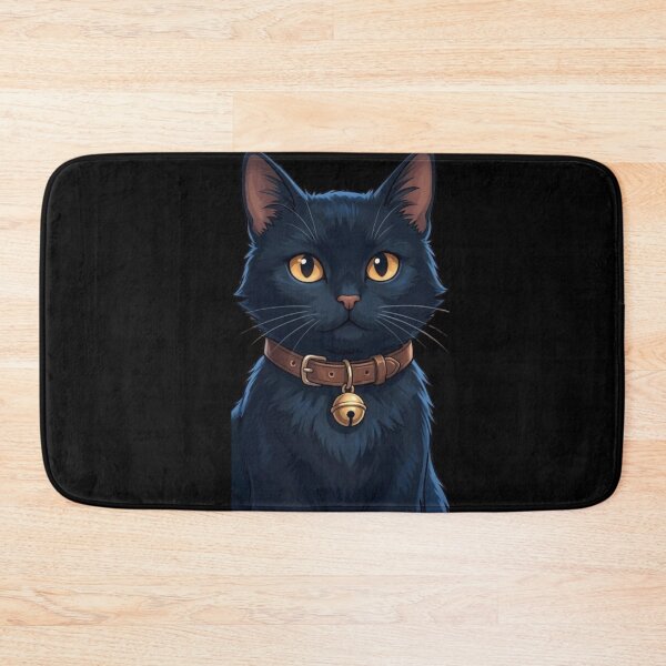 Item preview, Cute Black Cat Illustration - Vintage Aesthetic Pet Art for T-Shirts & Stickers designed and sold by Trendora90.