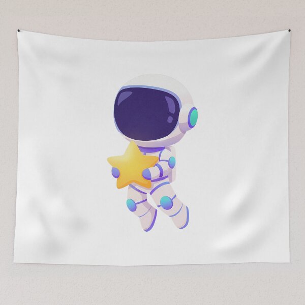 Item preview, Cute Little Astronaut Space Explorer Galaxy Mascot designed and sold by Ciuszkoland.