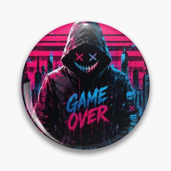 Item preview, Cyberpunk Game Over Neon Artwork designed and sold by ShakezShop.