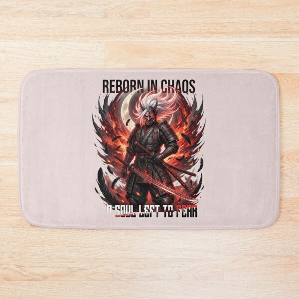 Item preview, Reborn In Chaos – Dark Oni Samurai Anime Inspired Streetwear designed and sold by YvonneCustoms.