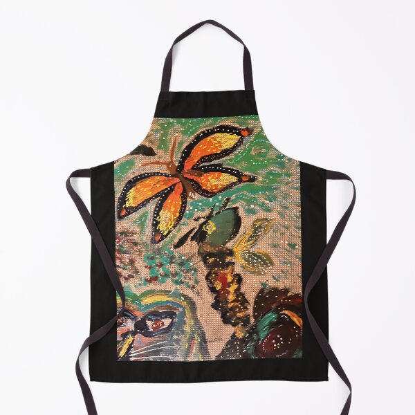 Item preview, Butterfly and Cat — Mystical Nature Art Print designed and sold by thegindielady.