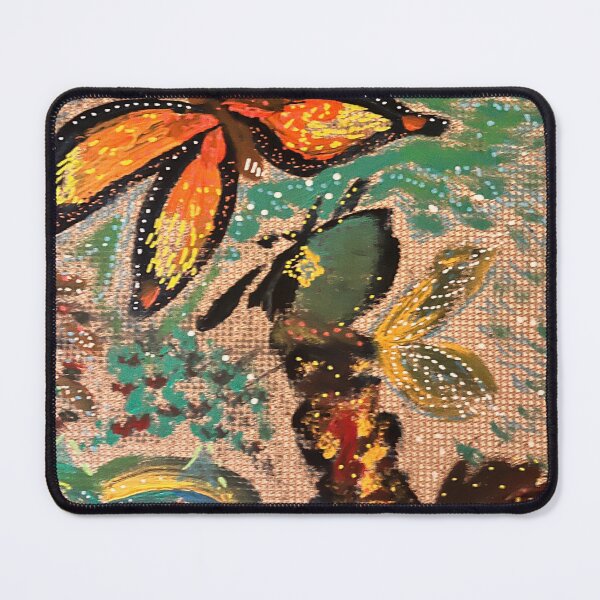 Item preview, Butterfly and Cat — Mystical Nature Art Print designed and sold by thegindielady.