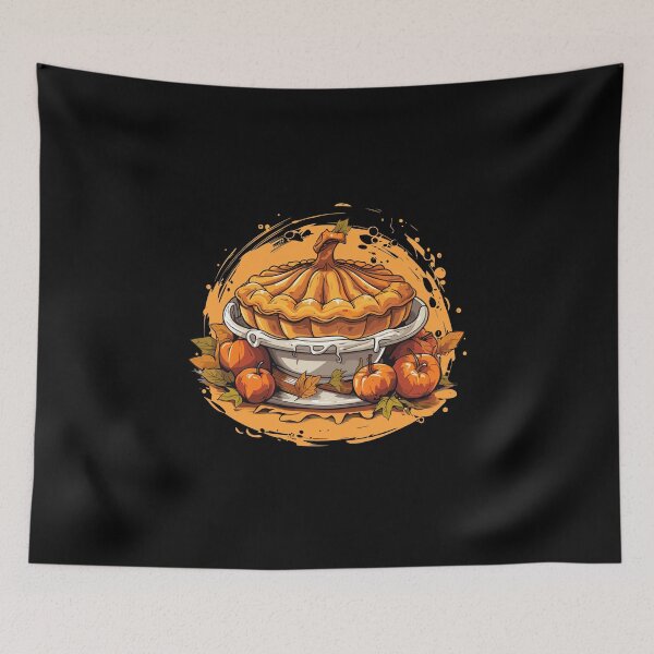 Item preview, Pumpkin Pie Dessert Illustration – Thanksgiving Food Lover Gift Design designed and sold by CyfroweMysli.